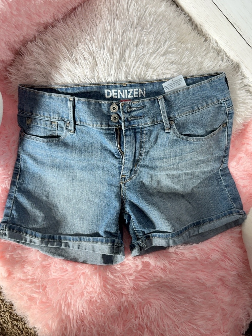 Levi’s DENIZEN Denim Shorts Blue Double Button